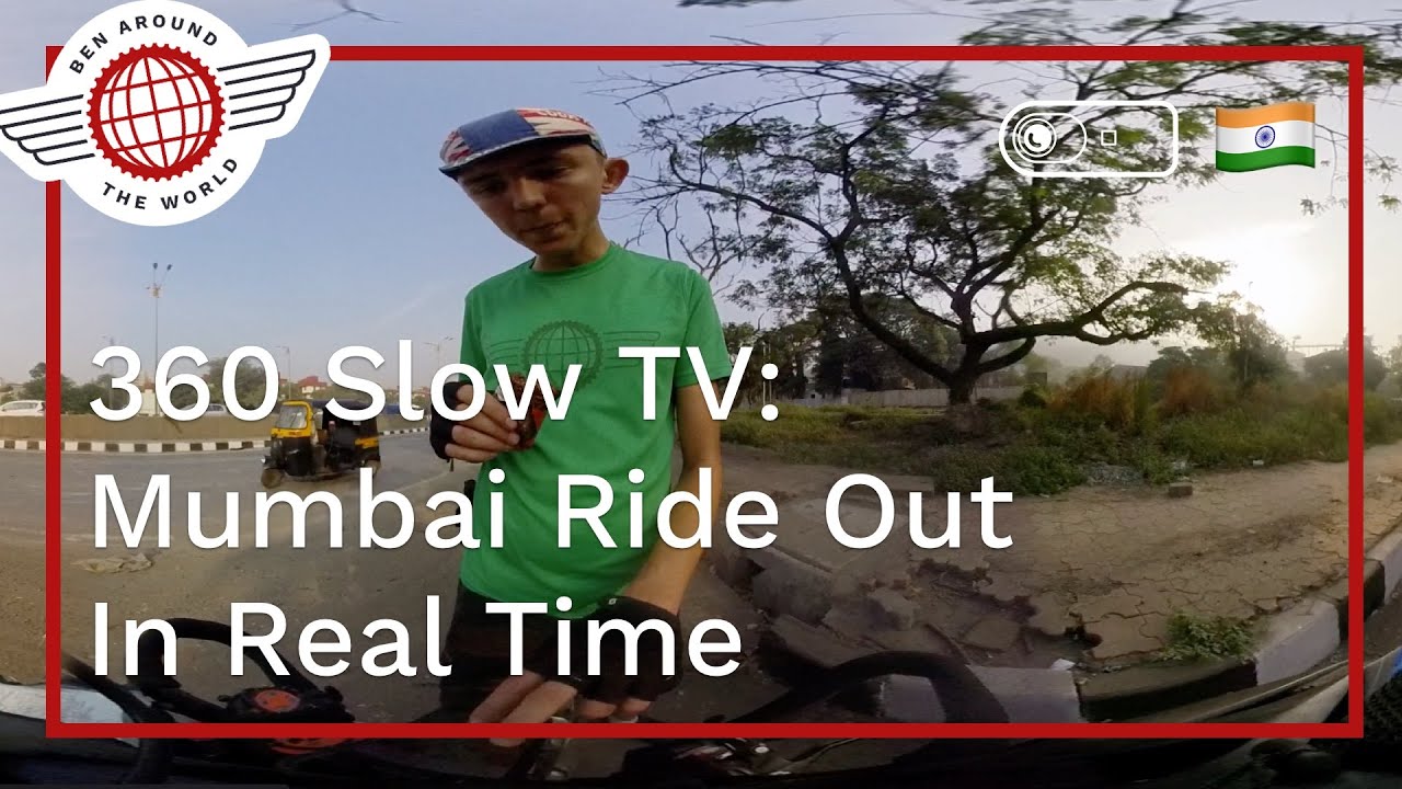 360 Slow TV: Full Cycle Out of Central Mumbai