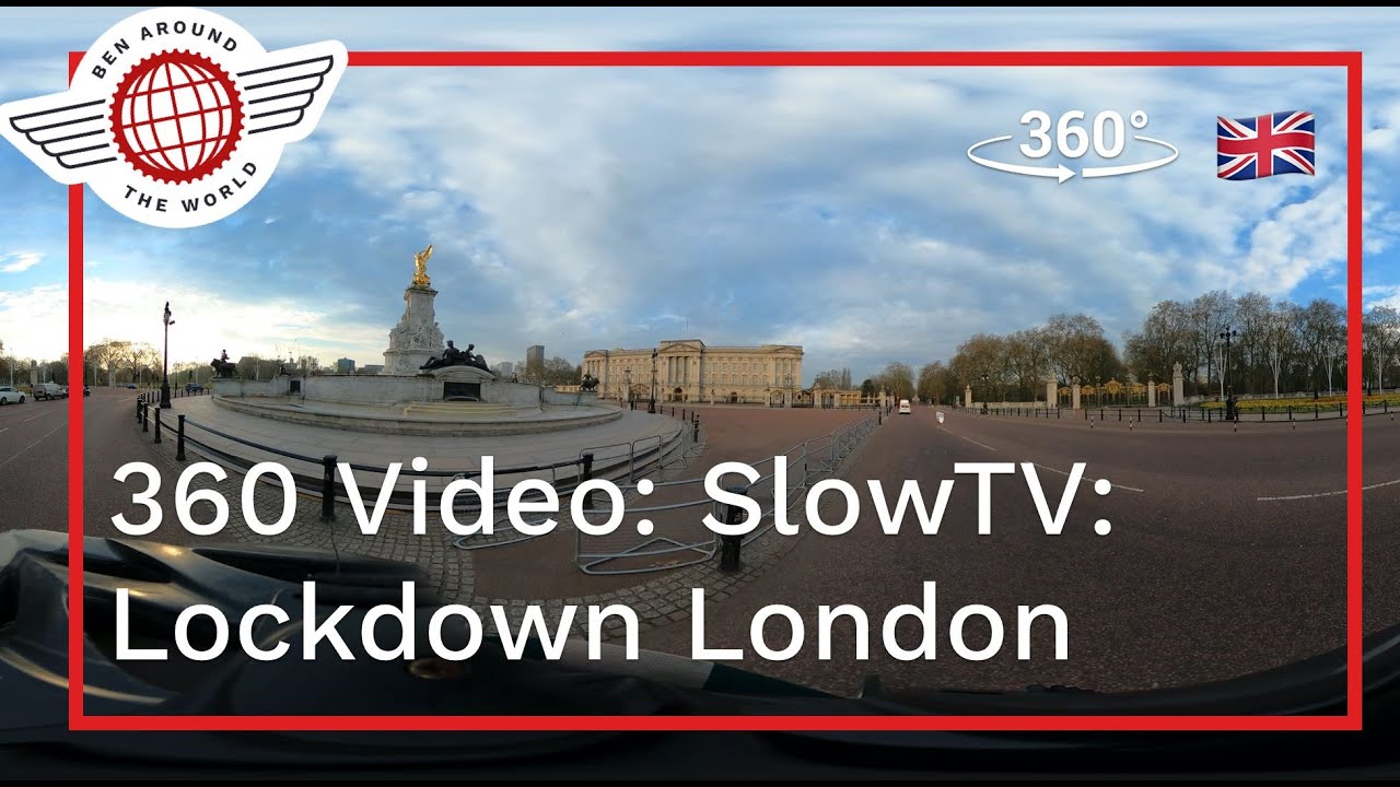 360 Video: SlowTV: Full Hour Cycle Around Lockdown London