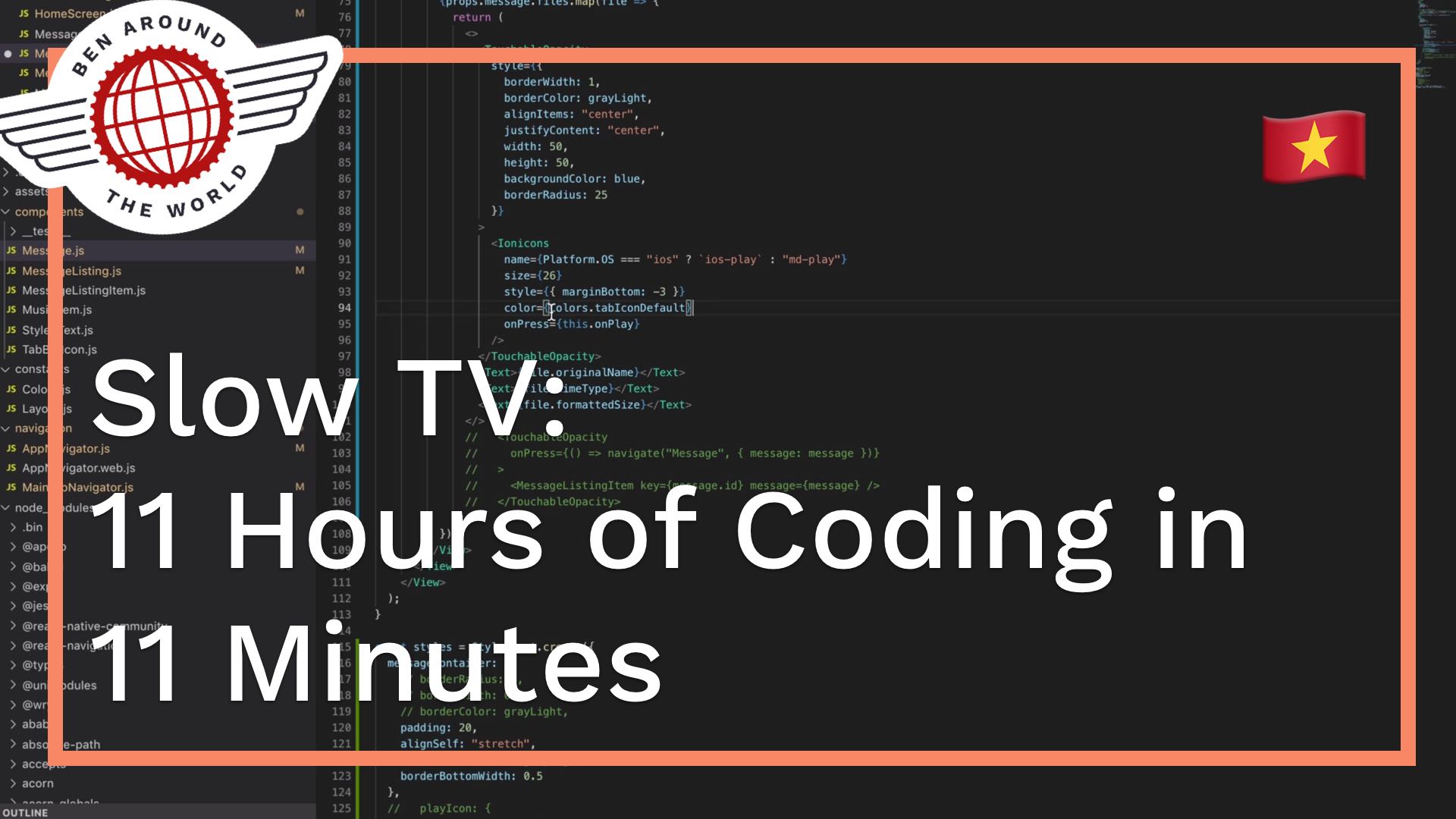 11 Hours of Coding in 11 Minutes – SlowTV: Building the SendMusic App  #gridreel