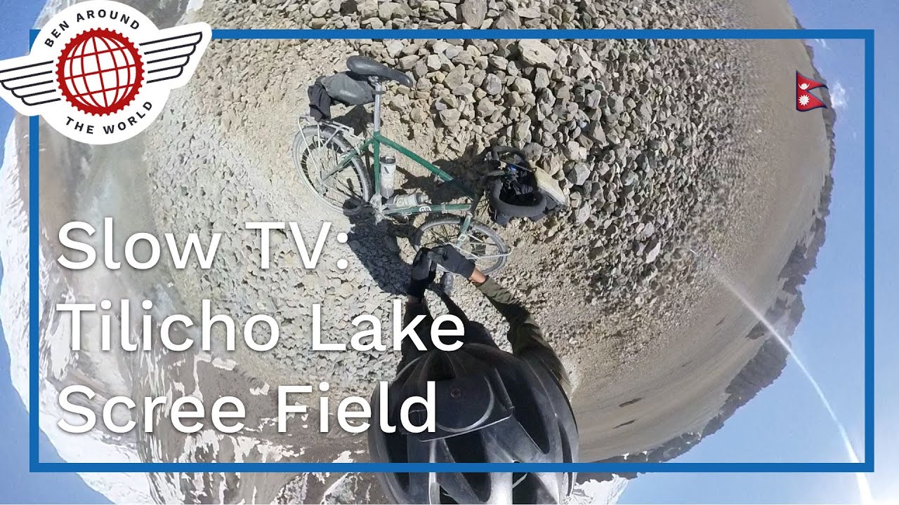 SlowTV: Scree Slope,  Tilicho Lake, Nepal