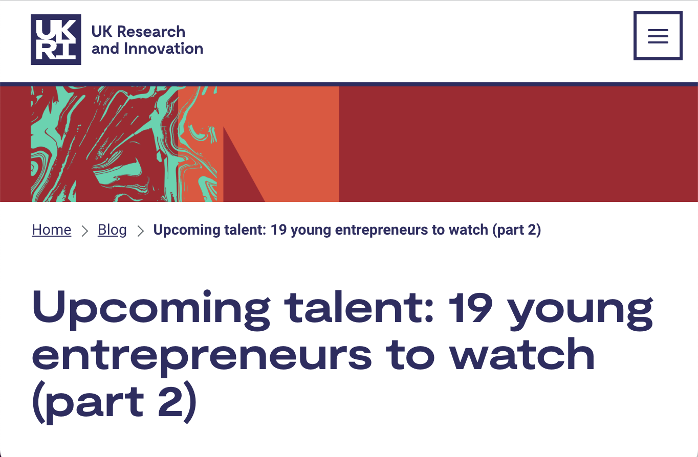 Innovate UK Feature: Upcoming talent: 19 young entrepreneurs to watch