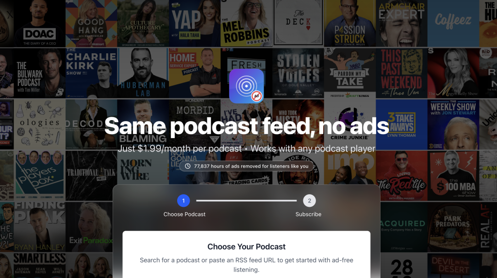 Removing 95% of podcast ads with transcript segmentation and LLMs