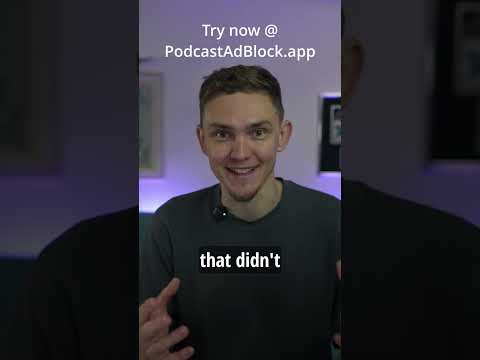 How does the AI in PodcastAdBlock.app work?