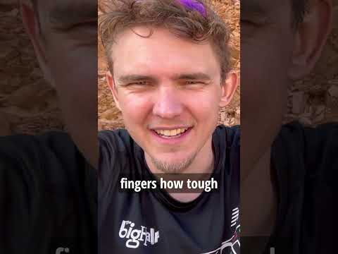 Using hummus to keep my bike together over the last climb